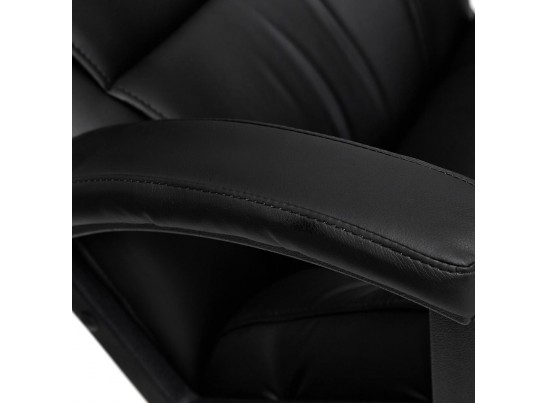 Кресло BERGAMO хром (кожзам/черный) в Каменске-Уральском