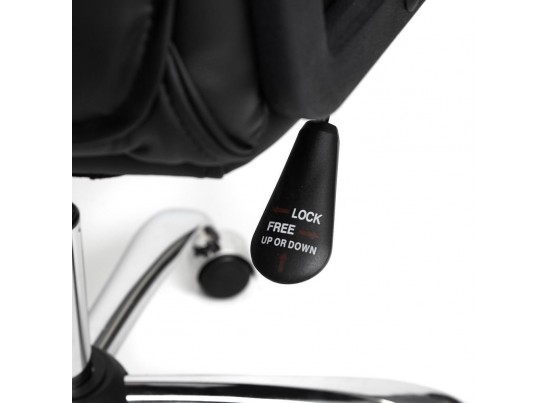 Кресло BERGAMO хром (кожзам/черный) в Каменске-Уральском