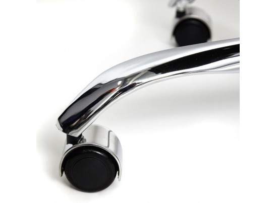 Кресло BERGAMO хром (кожзам/коричневый) в Каменске-Уральском