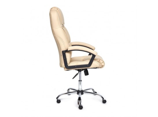 Кресло BERGAMO хром (кожзам/бежевый) в Каменске-Уральском