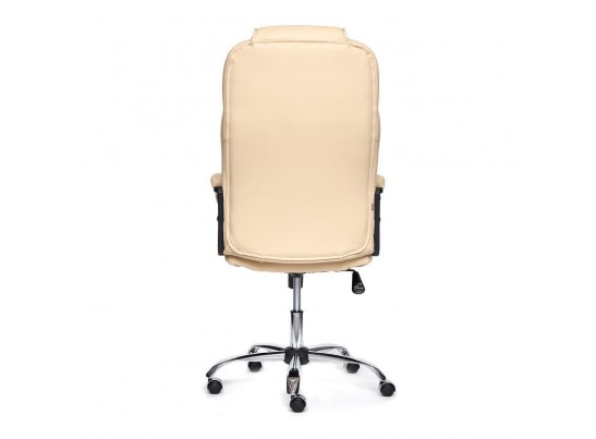 Кресло BERGAMO хром (кожзам/бежевый) в Каменске-Уральском