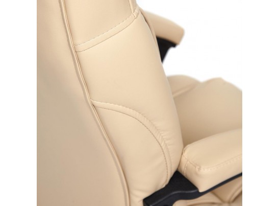 Кресло BERGAMO хром (кожзам/бежевый) в Каменске-Уральском