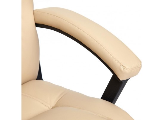 Кресло BERGAMO хром (кожзам/бежевый) в Каменске-Уральском