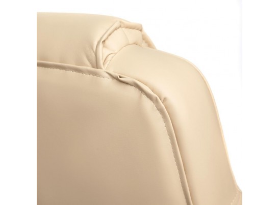 Кресло BERGAMO хром (кожзам/бежевый) в Каменске-Уральском