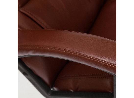 Кресло BERGAMO (кожзам/коричневый) в Каменске-Уральском