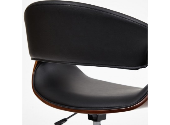 Кресло BEND (орех/кожзам/черный) в Каменске-Уральском