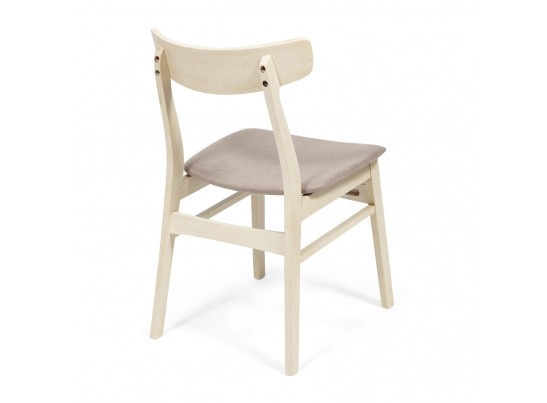 Стул с мягким сиденьем Rabat (дерево гевея/античный белый) в Каменске-Уральском