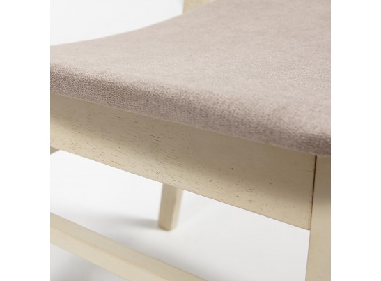 Стул с мягким сиденьем Rabat (дерево гевея/античный белый) в Каменске-Уральском