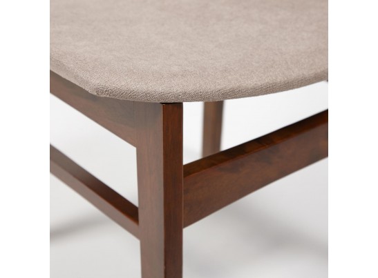 Стул с мягким сиденьем Rabat (дерево гевея/Тёмный Дуб) в Каменске-Уральском