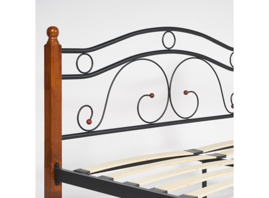 Кровать двуспальная AT-803 140*200 Wood slat base