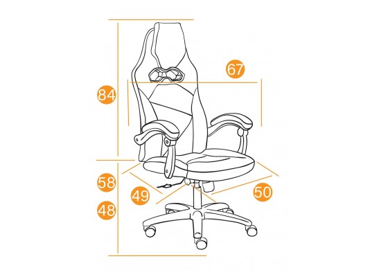 Кресло ARENA (флок/серый/черный) в Каменске-Уральском