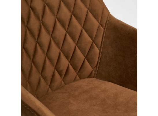 Кресло BREMO (mod. 708/ткань/металл/коричневый/черный) в Каменске-Уральском