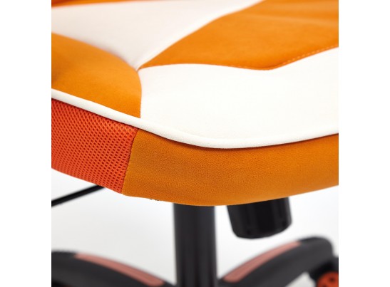 Кресло ARENA (флок/ткань/молочный/оранжевый) в Каменске-Уральском