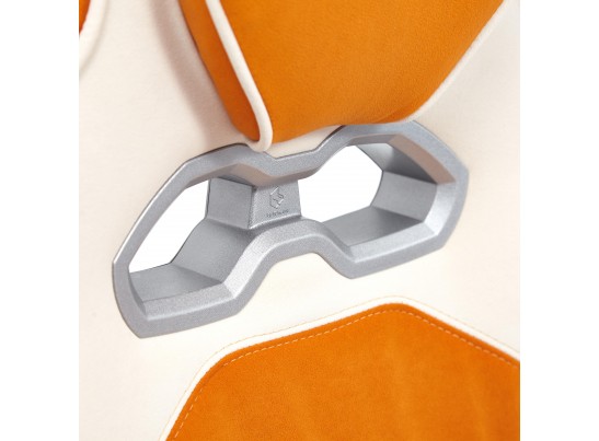 Кресло ARENA (флок/ткань/молочный/оранжевый) в Каменске-Уральском