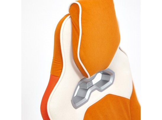 Кресло ARENA (флок/ткань/молочный/оранжевый) в Каменске-Уральском