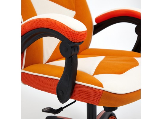 Кресло ARENA (флок/ткань/молочный/оранжевый) в Каменске-Уральском