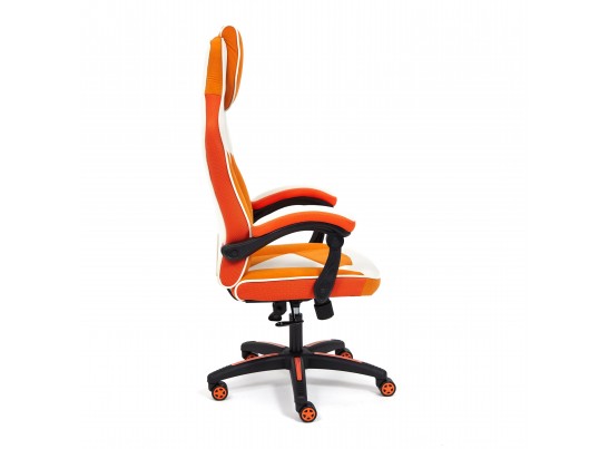 Кресло ARENA (флок/ткань/молочный/оранжевый) в Каменске-Уральском