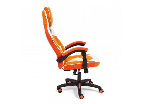 Кресло ARENA (флок/ткань/молочный/оранжевый) в Каменске-Уральском