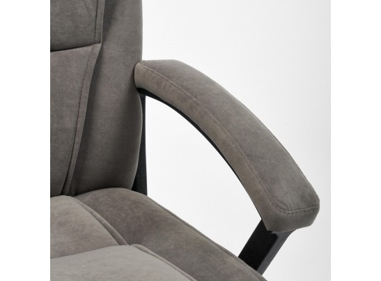 Кресло BERGAMO хром (флок/серый) в Каменске-Уральском