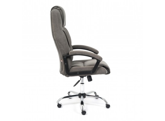 Кресло BERGAMO хром (флок/серый) в Каменске-Уральском
