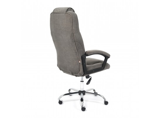 Кресло BERGAMO хром (флок/серый) в Каменске-Уральском