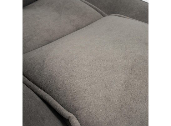 Кресло BERGAMO хром (флок/серый) в Каменске-Уральском