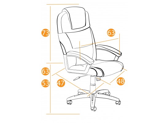 Кресло BERGAMO (флок серый) в Каменске-Уральском