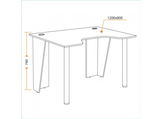 Стол компьютерный Strike-1 (120) NEO
