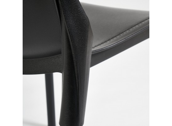 Стул GENIUS (mod 75) черный/черные ножки