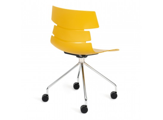 Стул офисный HANSEN (mod. 606-1) оранжевый/хром