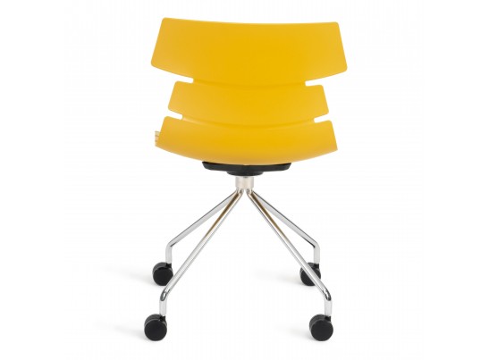 Стул офисный HANSEN (mod. 606-1) оранжевый/хром