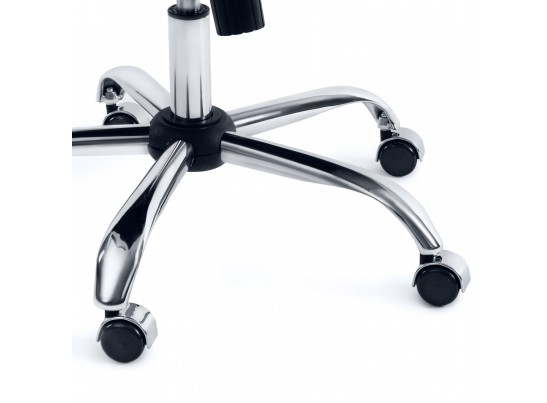 Кресло BOSS хром (кожзам/белый) в Каменске-Уральском