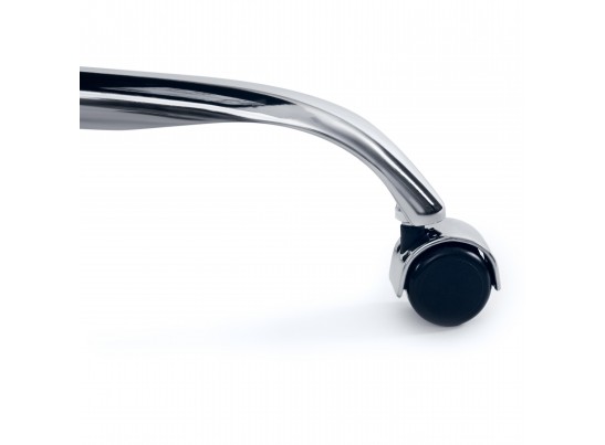 Кресло BOSS люкс хром (кожзам/белый) в Каменске-Уральском