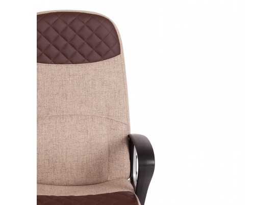 Кресло ADVANCE (ткань/кожзам/светло-коричневый/коричневый) в Каменске-Уральском