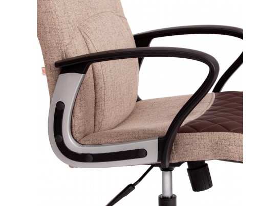 Кресло ADVANCE (ткань/кожзам/светло-коричневый/коричневый) в Каменске-Уральском