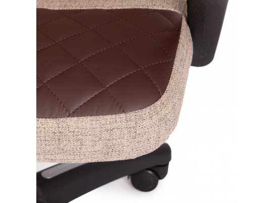 Кресло ADVANCE (ткань/кожзам/светло-коричневый/коричневый) в Каменске-Уральском