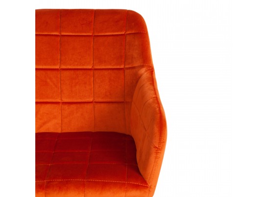 Кресло BEATA (mod. 8266/металл/ткань/рыжий/черный) в Каменске-Уральском