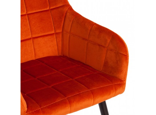 Кресло BEATA (mod. 8266/металл/ткань/рыжий/черный) в Каменске-Уральском