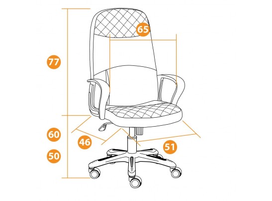 Кресло ADVANCE (флок/кожзам/коричневый) в Каменске-Уральском