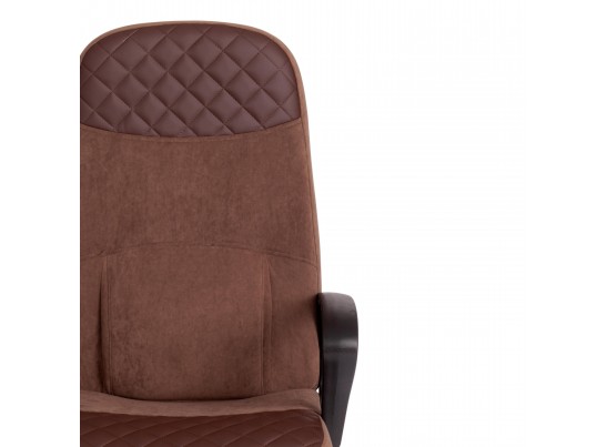 Кресло ADVANCE (флок/кожзам/коричневый) в Каменске-Уральском