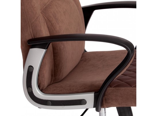 Кресло ADVANCE (флок/кожзам/коричневый) в Каменске-Уральском