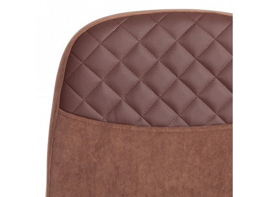 Кресло ADVANCE (флок/кожзам/коричневый) в Каменске-Уральском