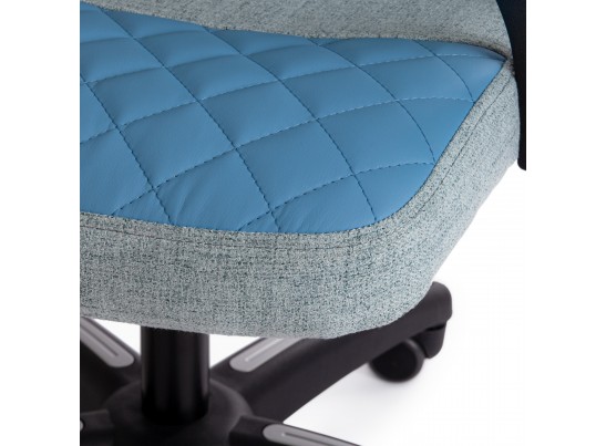 Кресло ADVANCE (ткань/кожзам/голубой) в Каменске-Уральском