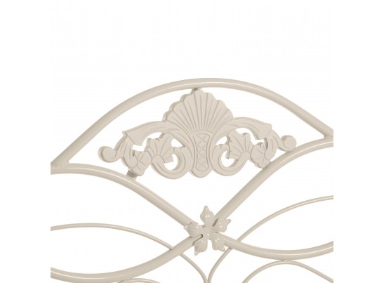 Кровать двуспальная CANZONA 160 Белый (butter white) Wood slat base