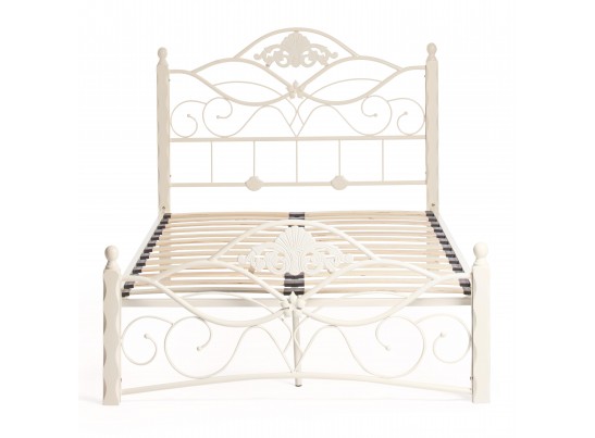 Кровать односпальная CANZONA Белый (butter white) Wood slat base