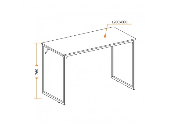Cтол WD-08 (дуб/60*120*10) в Каменске-Уральском