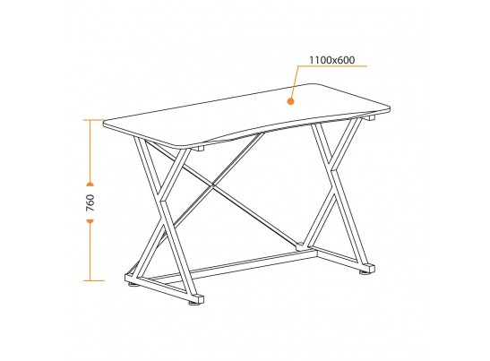Cтол GD-04 (черный/60*110*11) в Каменске-Уральском