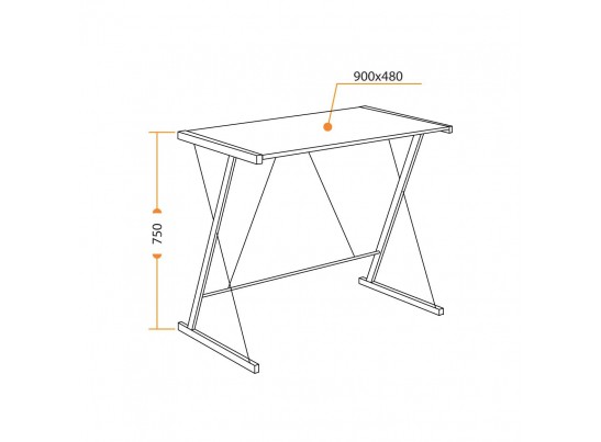 Cтол WD-09 (дуб/50*90*9) в Каменске-Уральском