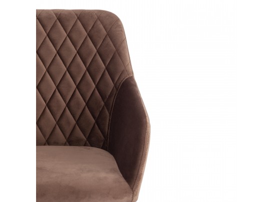 Кресло BREMO (mod. 708/ткань/металл/коричневый) в Каменске-Уральском