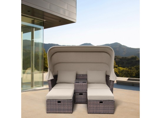 Комплект плетеной мебели AFM-330B Brown в Каменске-Уральском